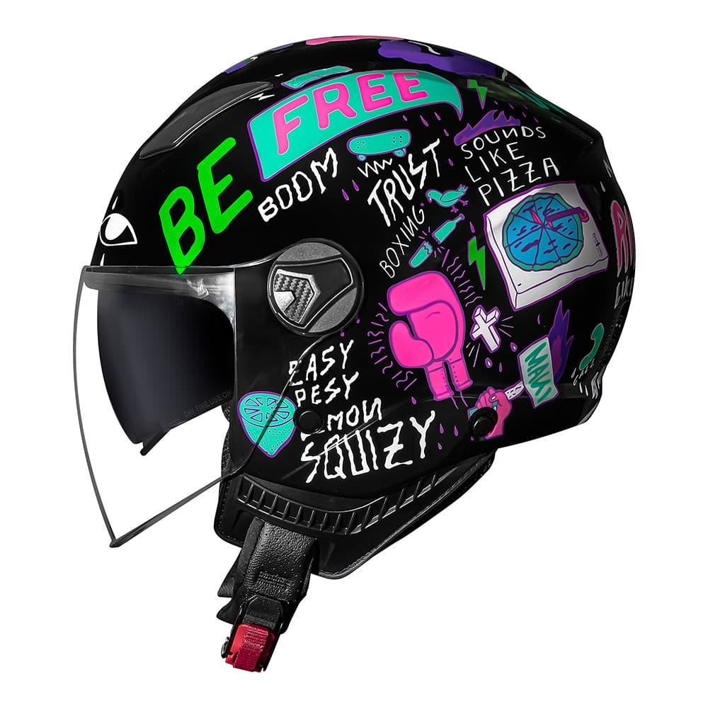 Capacete Norisk Aberto Orion SV Free Preto Brilhante