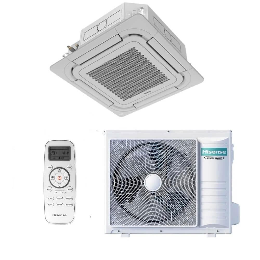 Ar Condicionado Split Cassete Hisense Inverter 36000 BTUs Frio AUW-36T4RKC - 220V