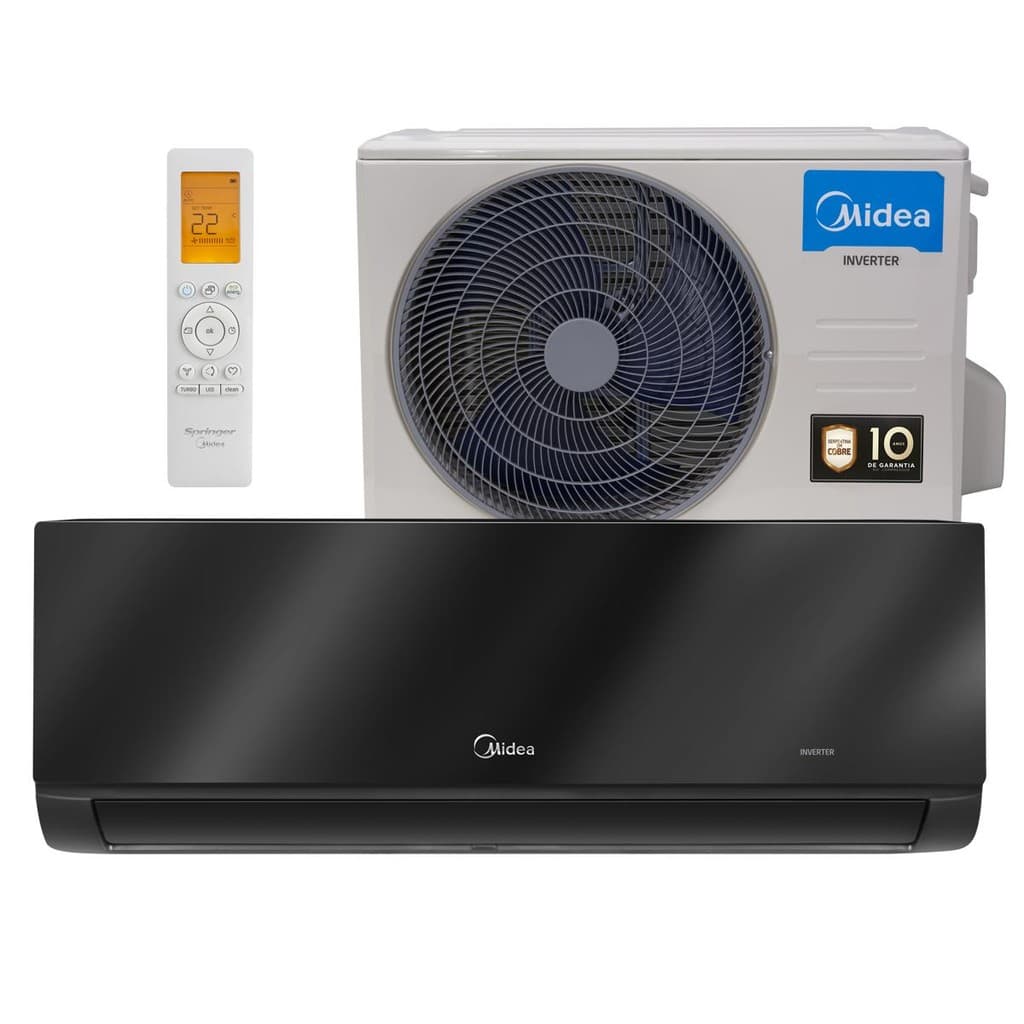 Ar Condicionado 18000 BTUs Split Hi Wall Inverter Midea Quente e Frio Xtreme Save Connect Black Edition 220V