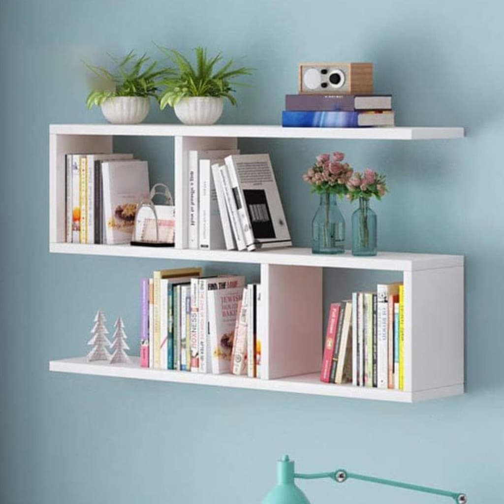 NICHO PRATELEIRA ORGANIZADORA DE LIVROS 80CM DE PAREDE SALA QUARTO  CONJUNTO NICHO PRATELEIRA DECORATIVA MDF