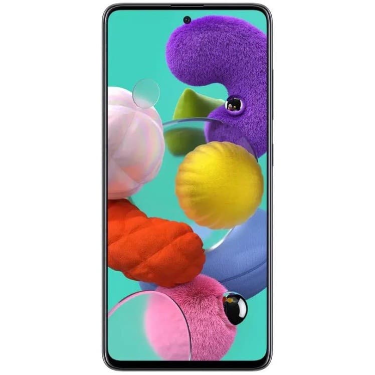 Smartphone Samsung Galaxy A51 128GB com tela colorida e doces