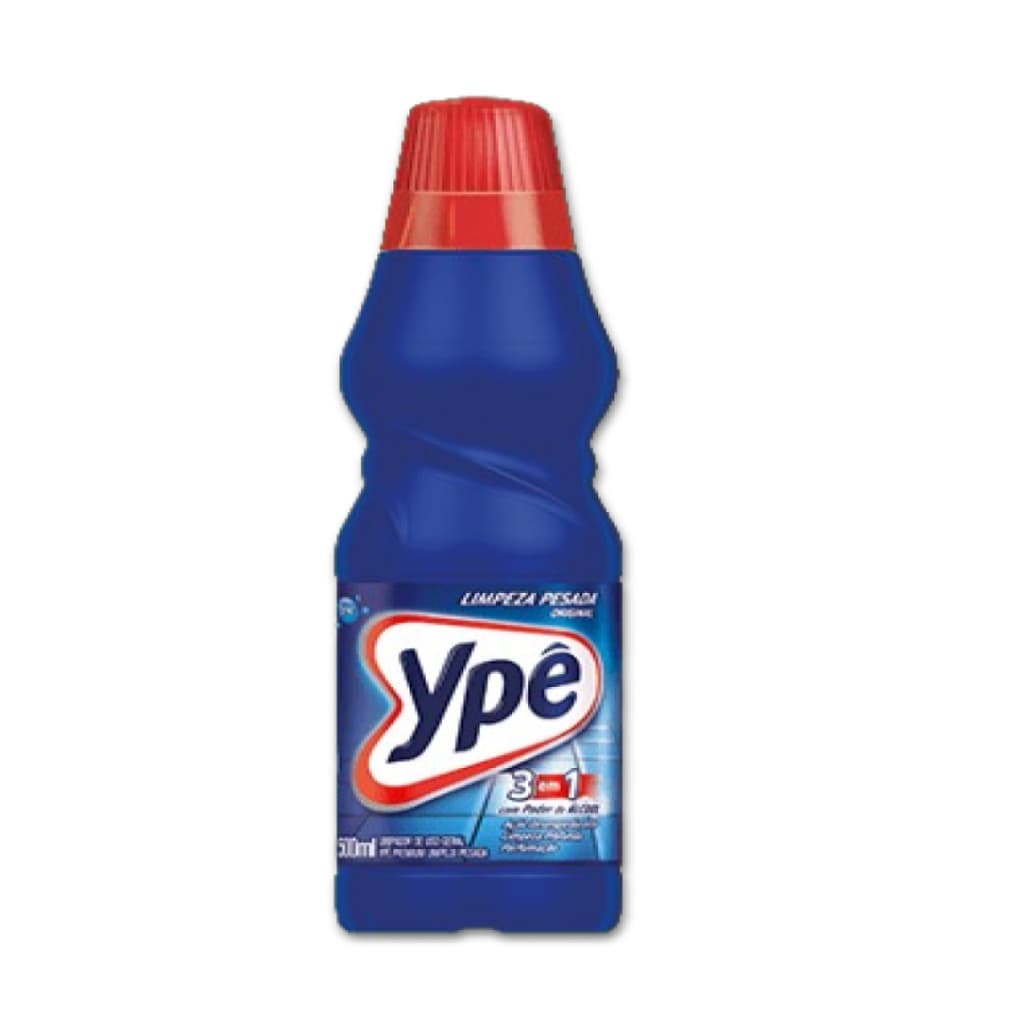 Limpeza Pesada YPE 500 ml Original 3 em 1 frasco azul com topo vermelho