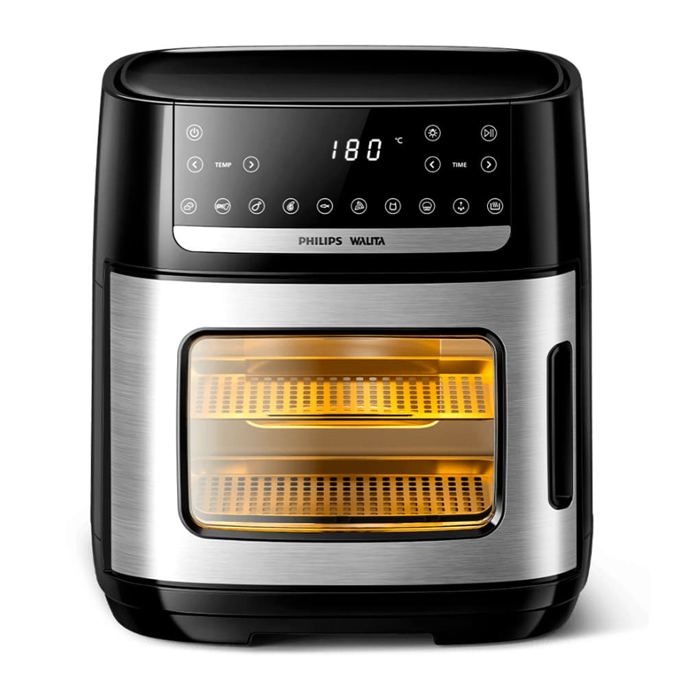Fritadeira elétrica de ar quente Air Fryer Forno Ai551/09, painel digital, 12 litros, 1600W, aço inoxidável, 127V, Walita