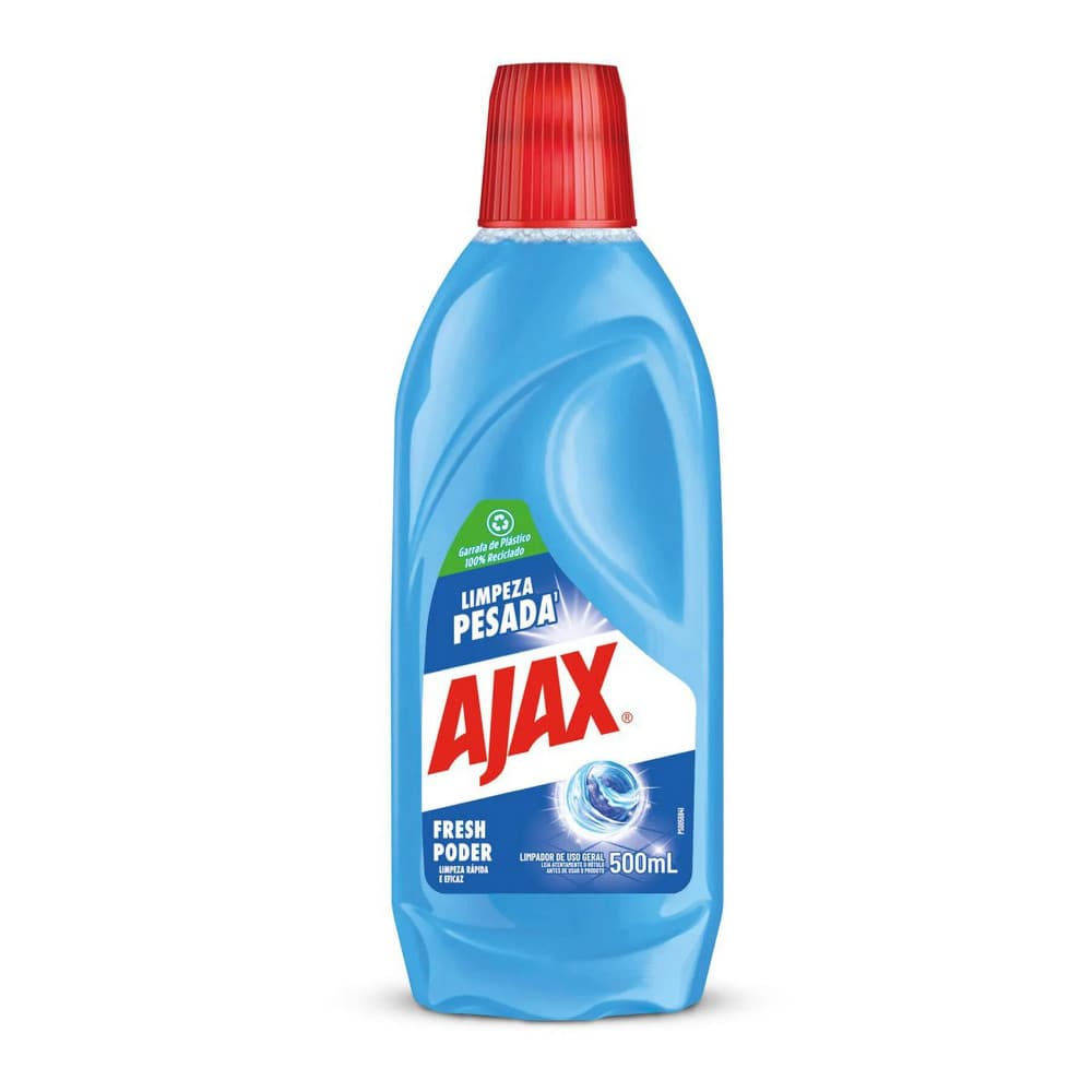 Limpador Diluível Ajax Fresh Blue Limpeza Pesada 500Ml
