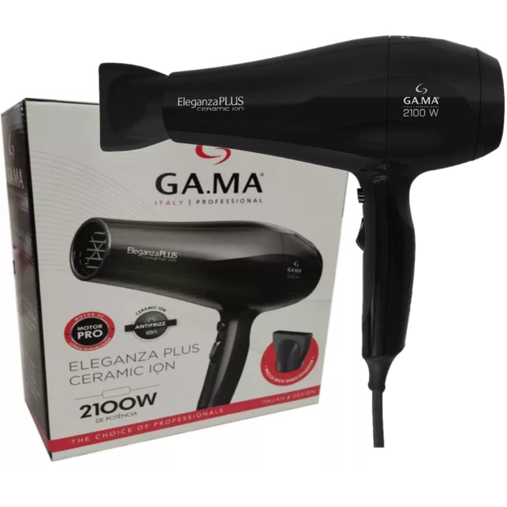 GAMA - Secador de Cabelos Gama Eleganza Plus Ceramic Ion 2100W
