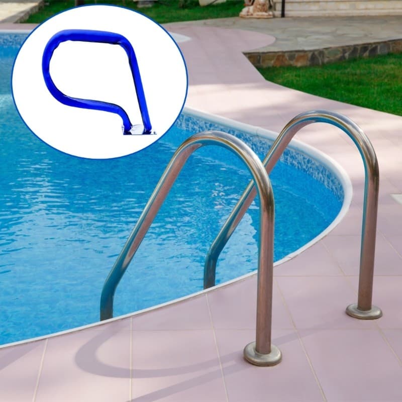 Zíper de piscina azul para cobertura segura do deck