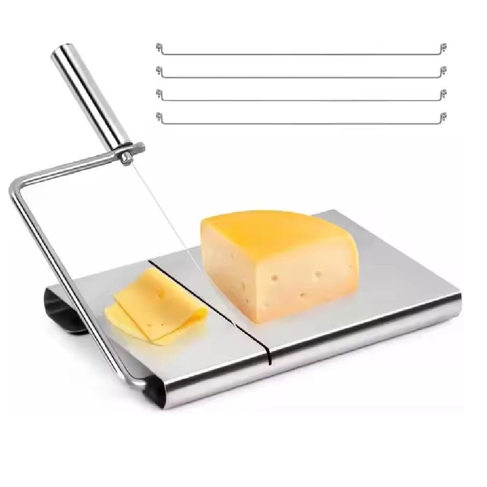 CORTADOR FATIADOR DE QUEIJOS PROFISSIONAL INOX COM FIO FRUTAS FRIOS LEGUMES BOLO MANUAL