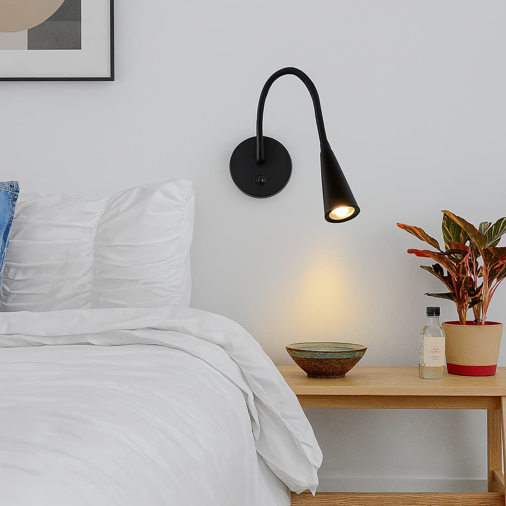 Arandela Leitura Flexível LED Bivolt Iluminação direcionada perfeita para leitura