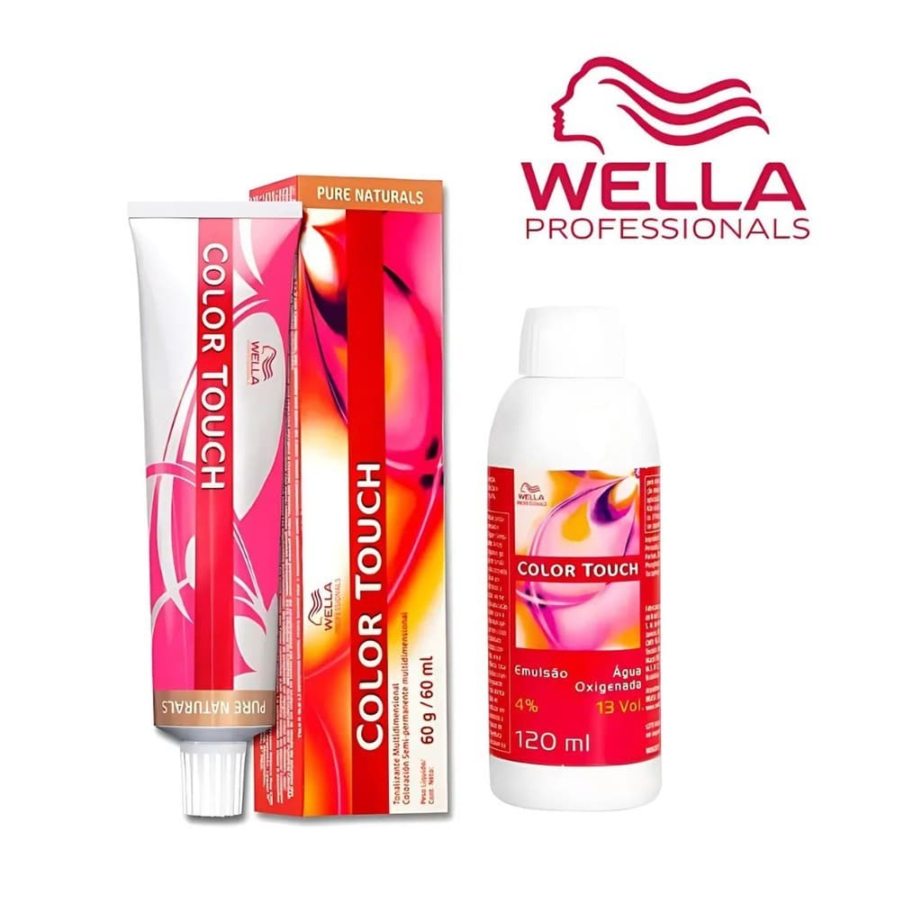 Tonalizante Tinta para Cabelo Color Touch Wella Sem Amônia + Emulsão 4% 13vol Envio Imediato