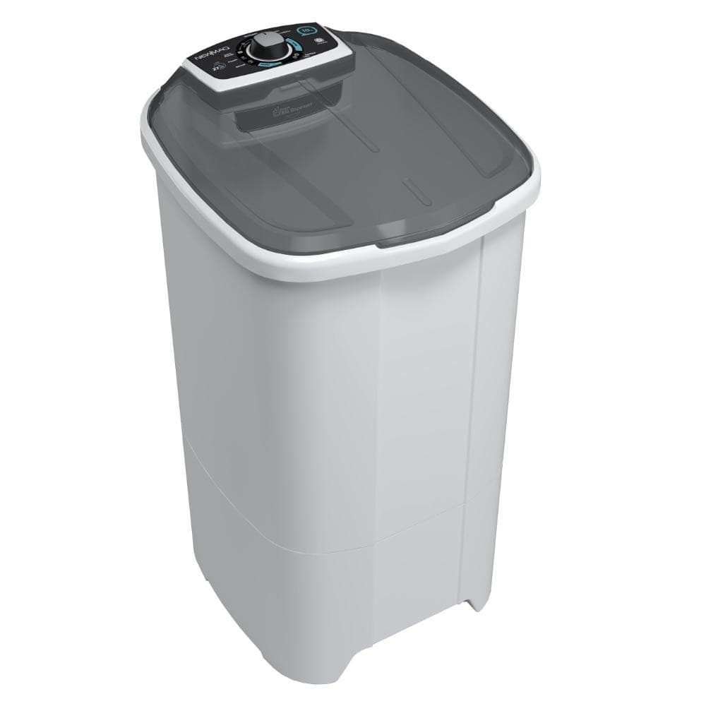 Tanquinho de Lavar Roupa 10kg Newmaq Semiautomática Branco 9 Programas de Lavagem 127V