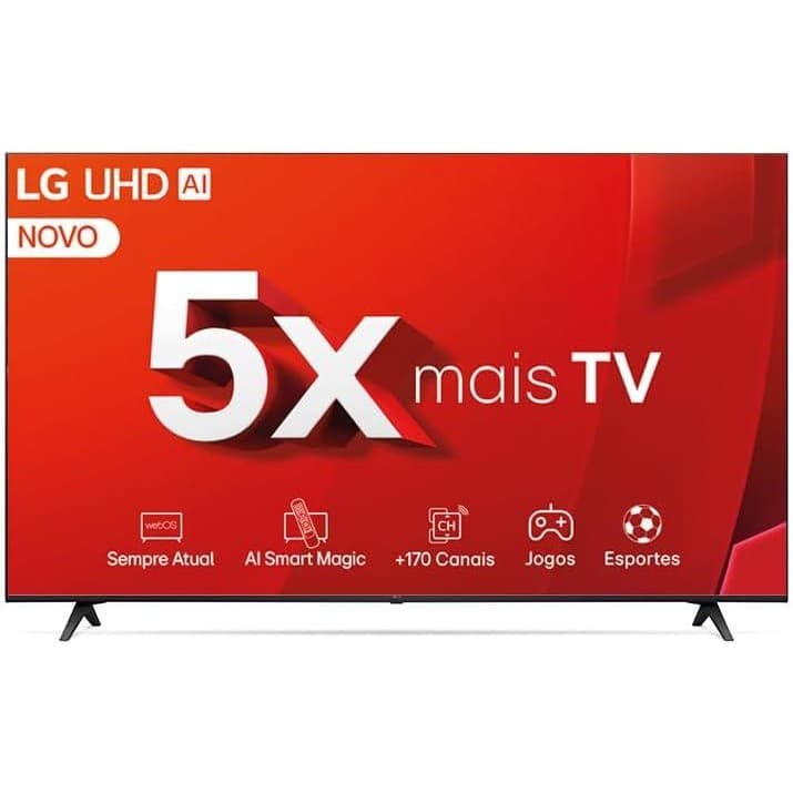 Smart TV 75' 4K Ultra HD LED LG Comando de Voz - 75UT8050PSA