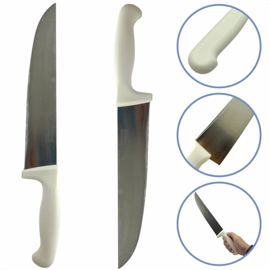 Faca Profissional Cozinha Carne 12 e 8 Polegadas Açogue Churrasco Faca chef