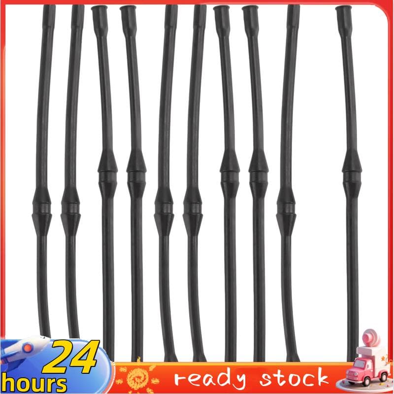 10 tubos pretos de mangueira de combustível para motosserras chinesas 4500 5200 45Cc 52Cc 58Cc MT-9999