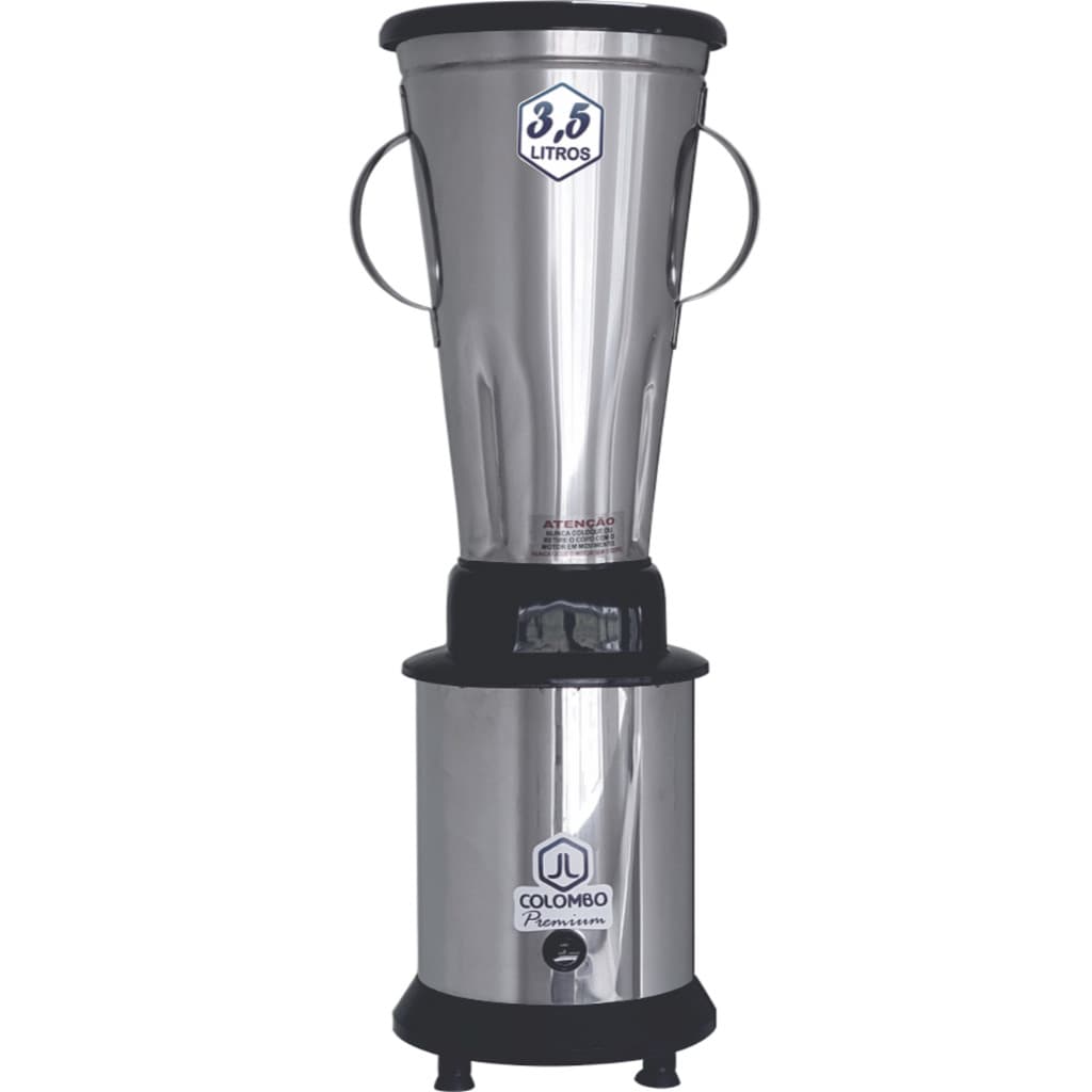 Liquidificador industrial JL Colombo 3,5L aço inoxidável