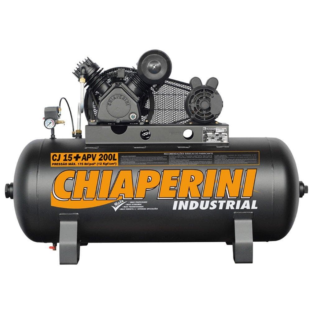 Compressor de Ar Industrial Chiaperini 200L Preto