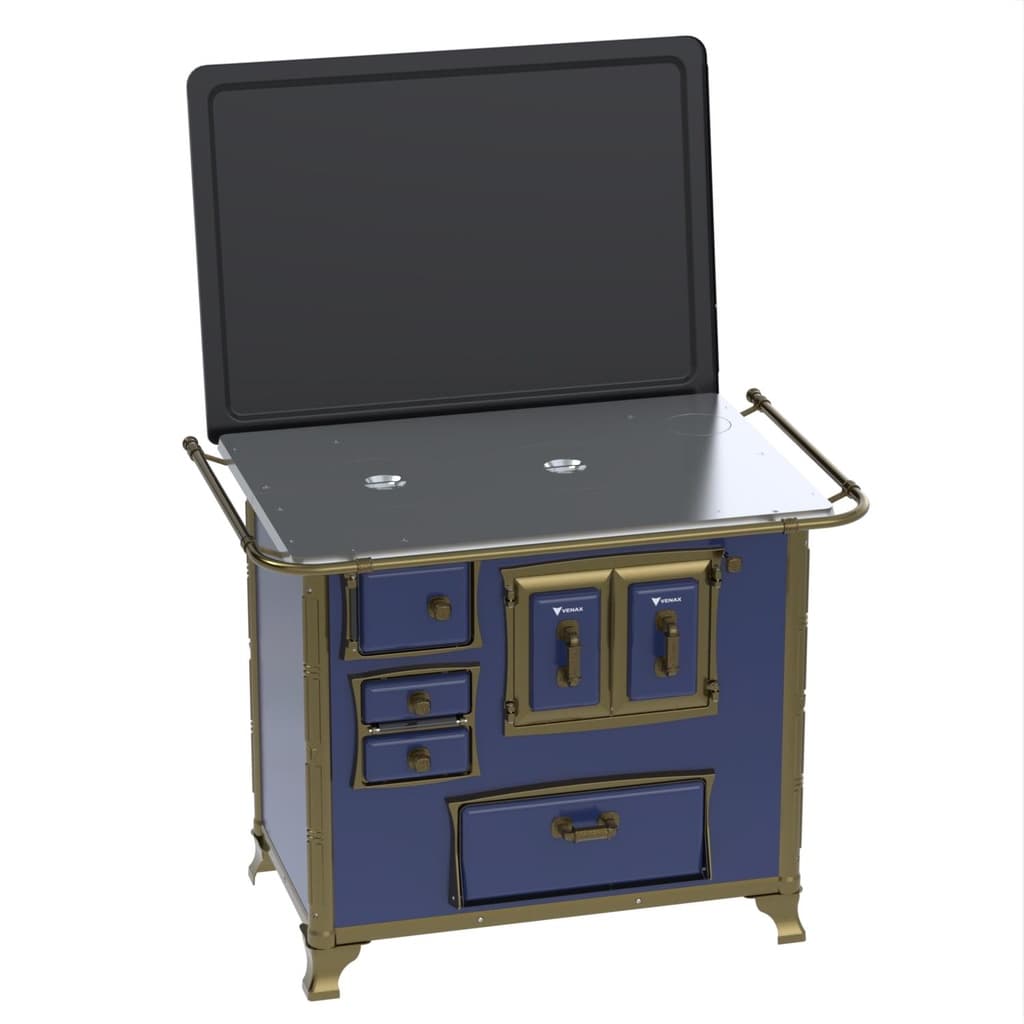 Fogao a Lenha Venax n 2 Renaissance Chapa de Aluminio Azul
