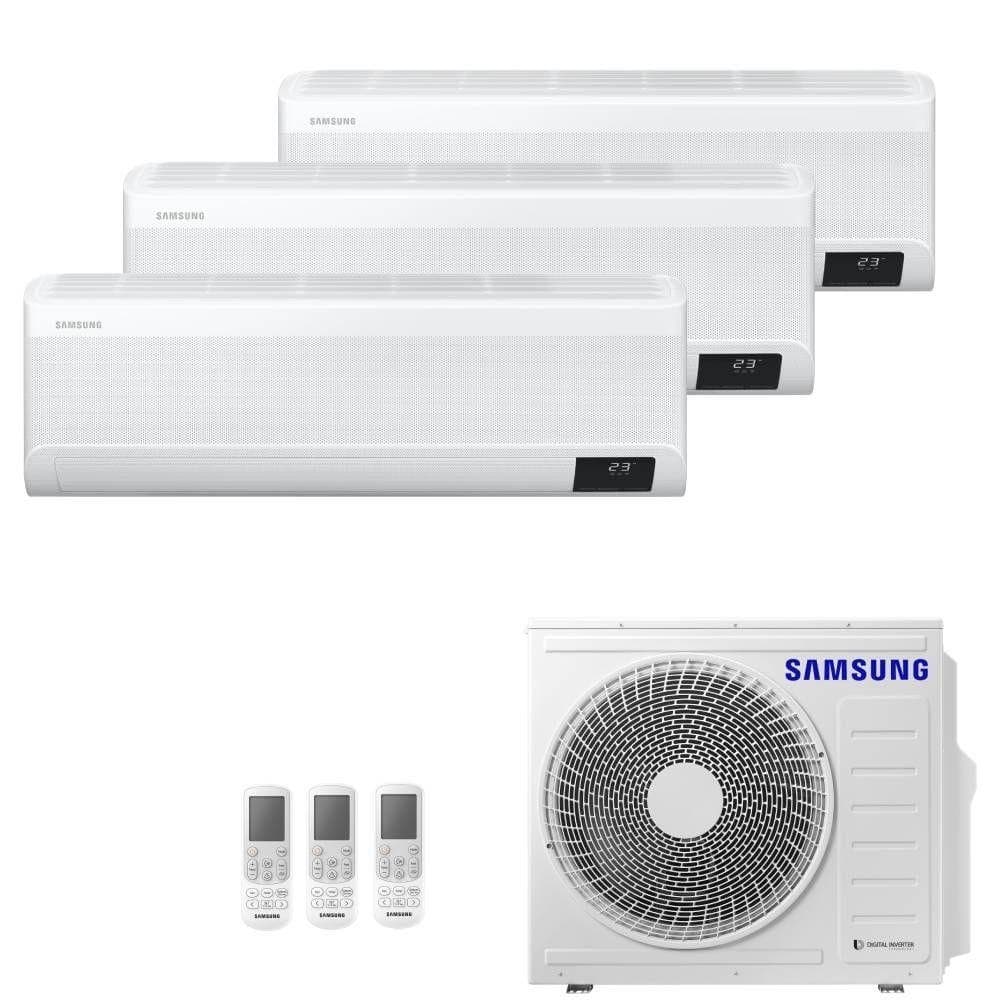 Ar condicionado multi split tri split Samsung Wind Free 24000 BTUs quente e frio inverter 220V