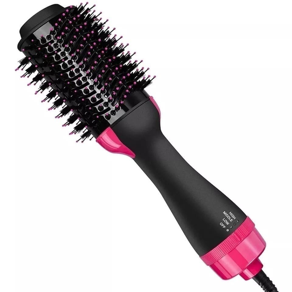 Escova Secadora Alisador Elétrica Quente Cabelo Com 3 Em1 Hair Styler  APENAS 110V