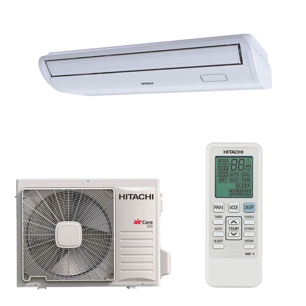 Ar Condicionado Piso Teto Inverter Hitachi AirCore 36.000 Btus Quente e Frio 220v com controle remoto