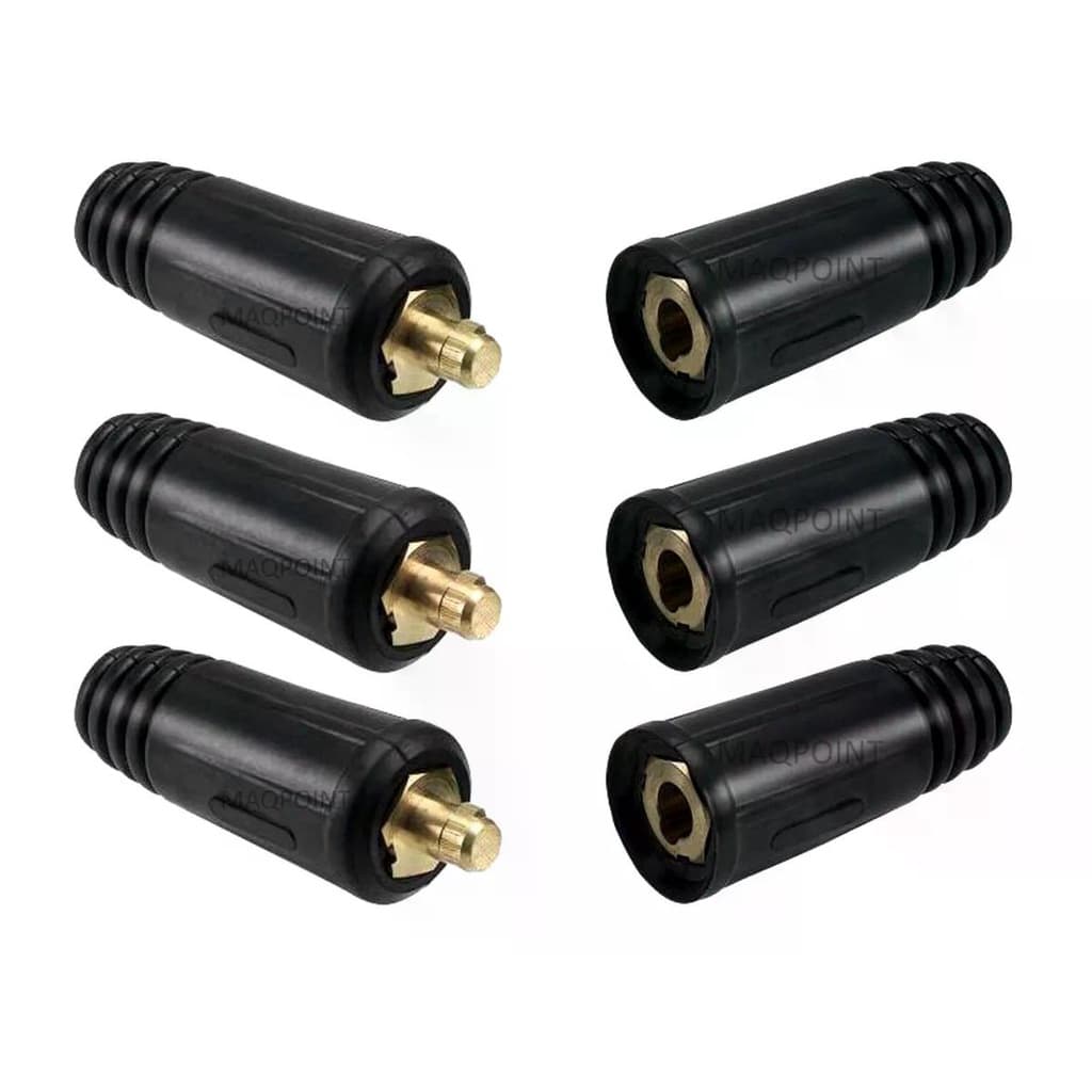 Kit - 3 Conector Engate Rápido 9mm Macho Para Cabo + 3 Conector Engate Rápido 9mm Fêmea Para Cabo