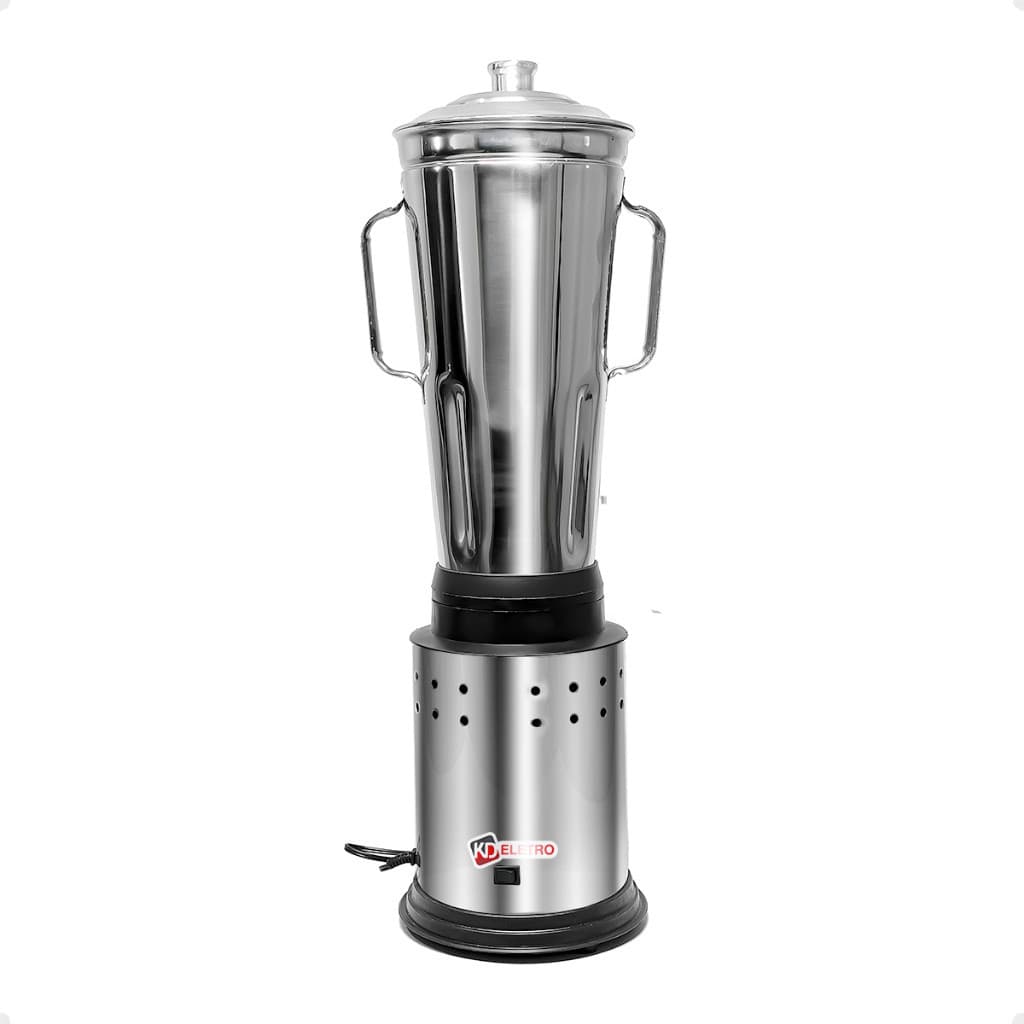 Liquidificador industrial 6 litros prata jarra aço inoxidável bivolt cozinhas