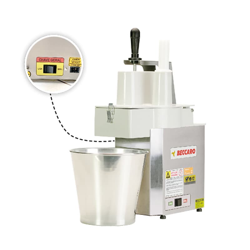 Processador de Alimentos 6 Discos Profissional Inox Beccaro
