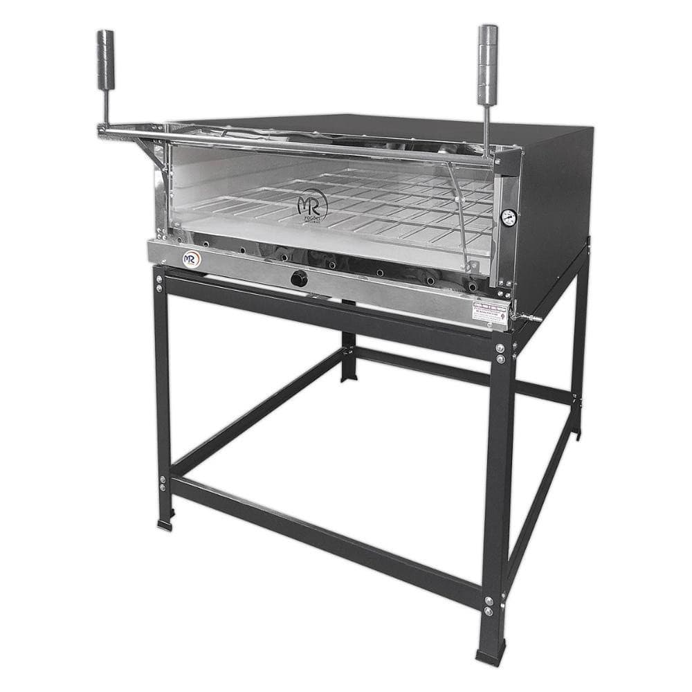 Forno de Pizza Industrial à Gás Refratário 80x60cm MR Fogões