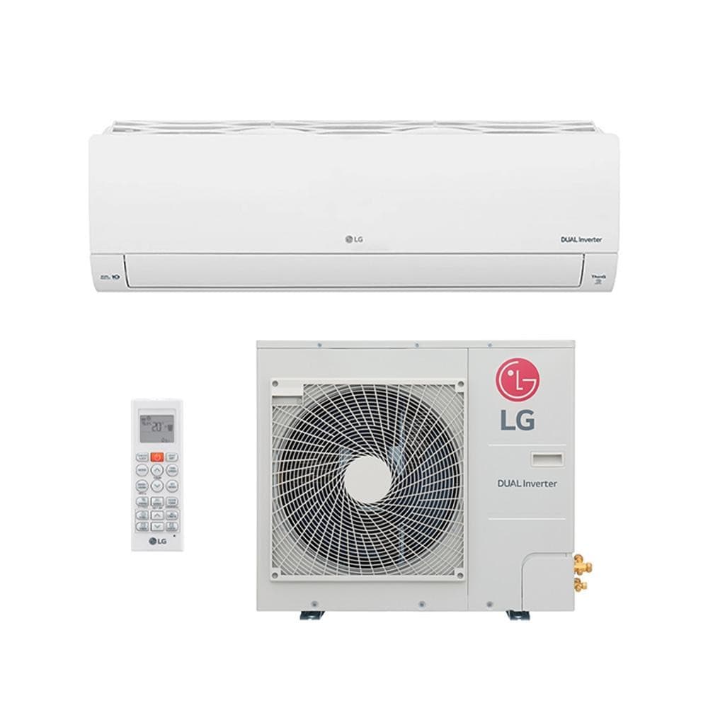 Ar condicionado LG Dual Inverter 30000 Btus branco com controle remoto