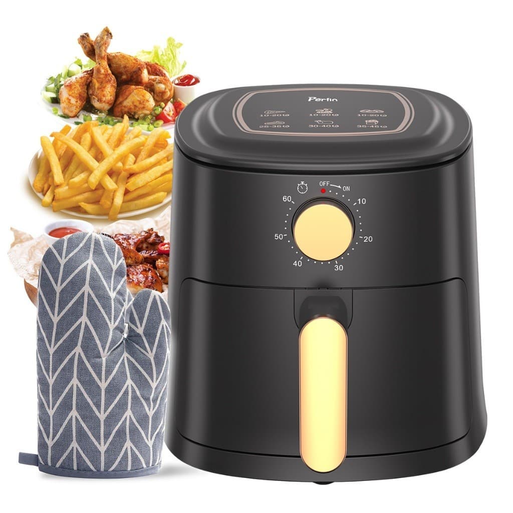 Fritadeira Elétrica Air Fryer Perfin 4L Preto Cozinha Saudável
