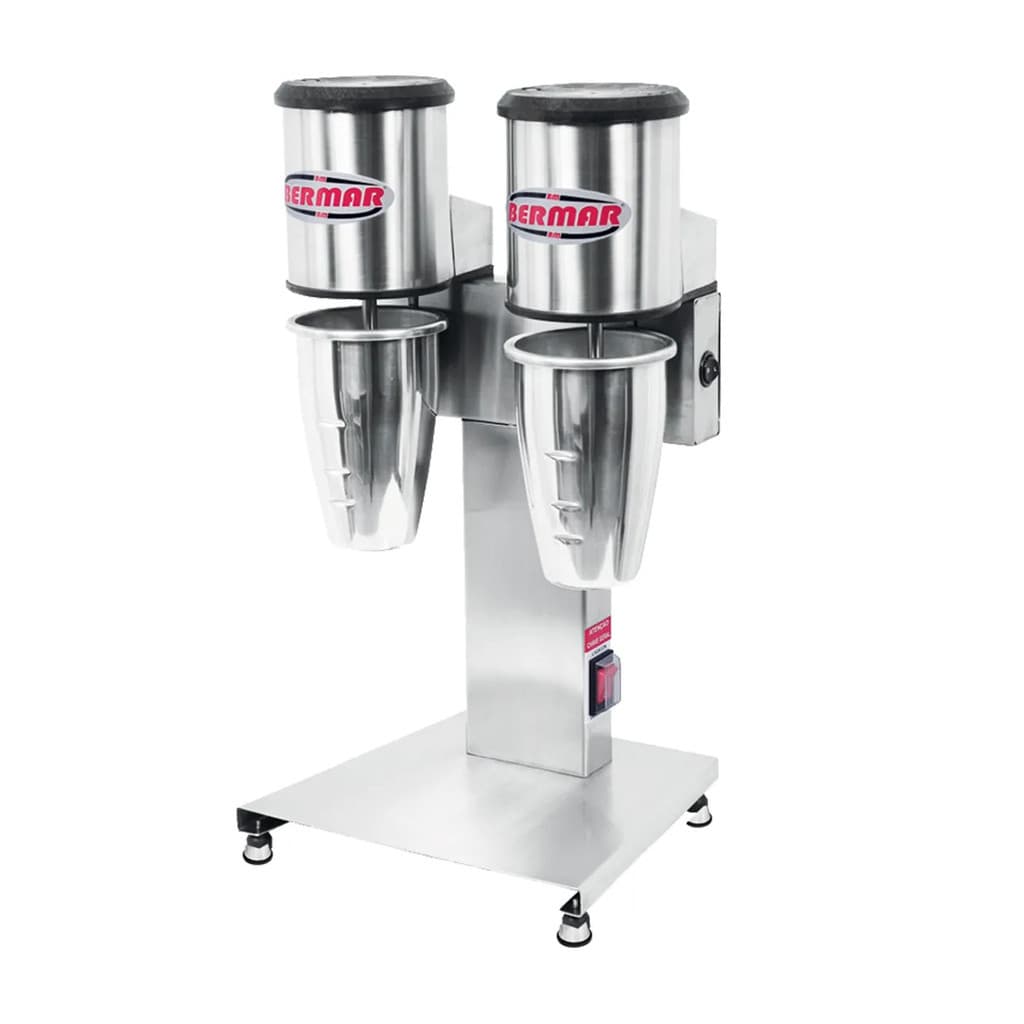Batedor de Milk Shake Duplo em Aço Inox BM84 Bermar