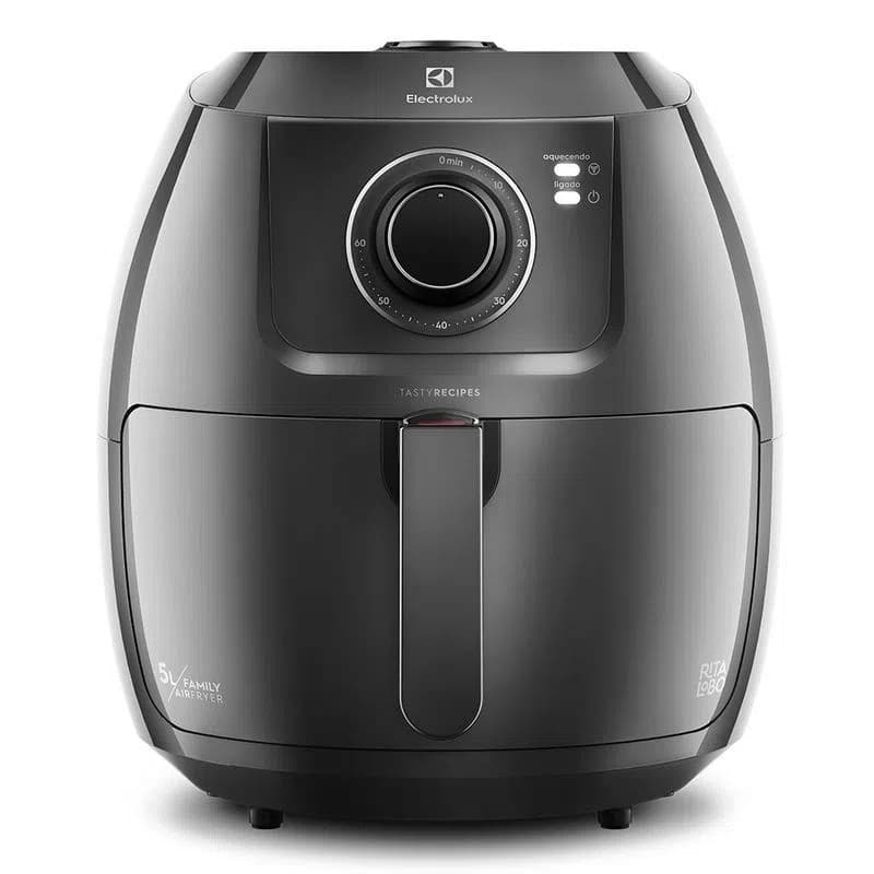 Fritadeira Elétrica Electrolux Airfryer Family Efficient 5L Grafite 127V EAF50