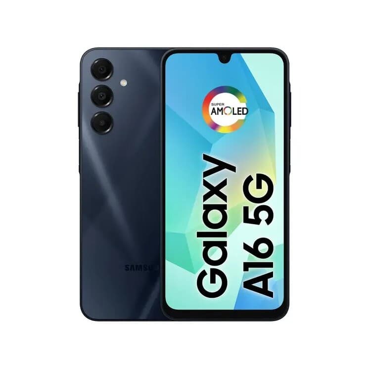 Smartphone Samsung Galaxy A16 5G 128GB - Azul Escuro, RAM 4GB, Tela 6.7", Câmera Tripla 50MP + Selfie 13MP