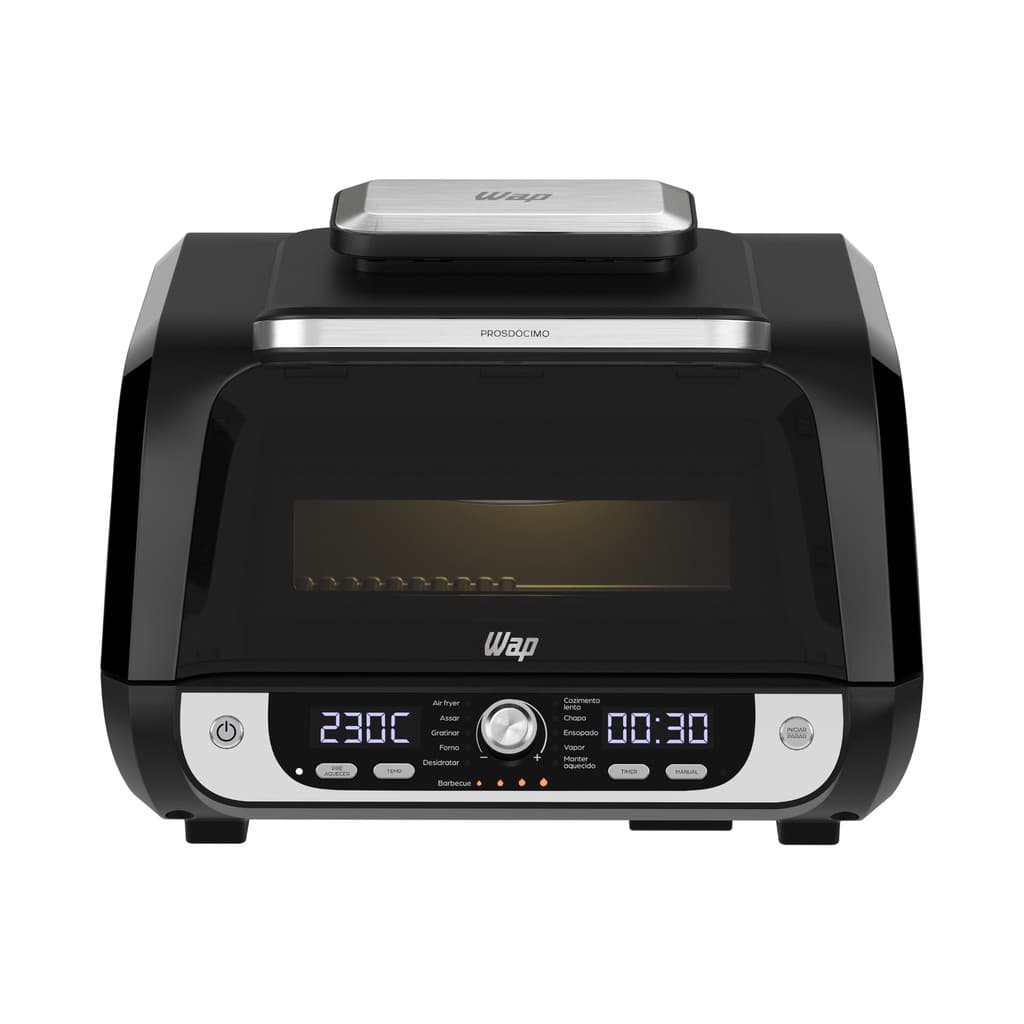 Fritadeira Elétrica Wap AirFryer Barbecue Digital 12 em 1 1700W - 220V