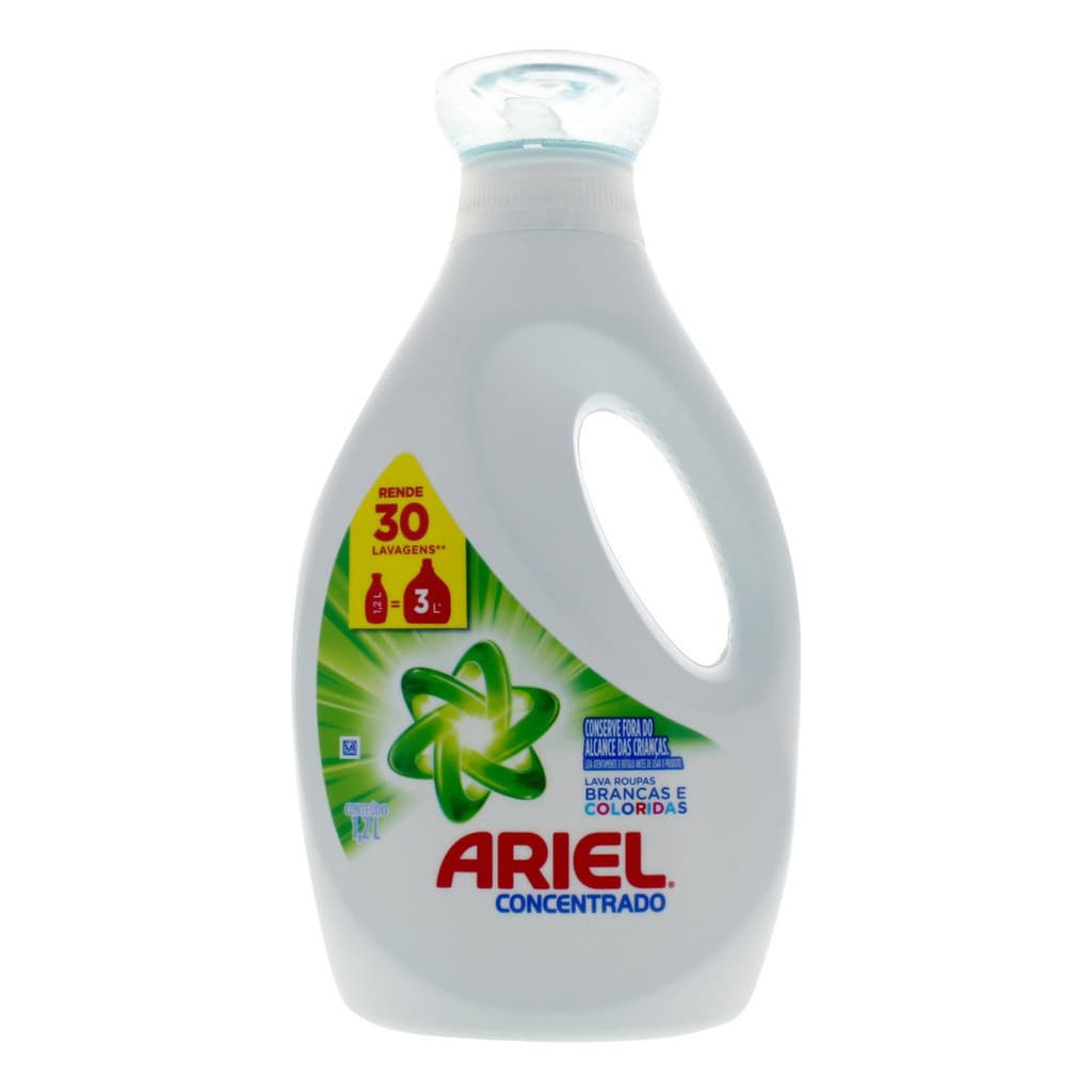 Sabão Concentrado Ariel Roupas Brancas E Coloridas 1.2 L