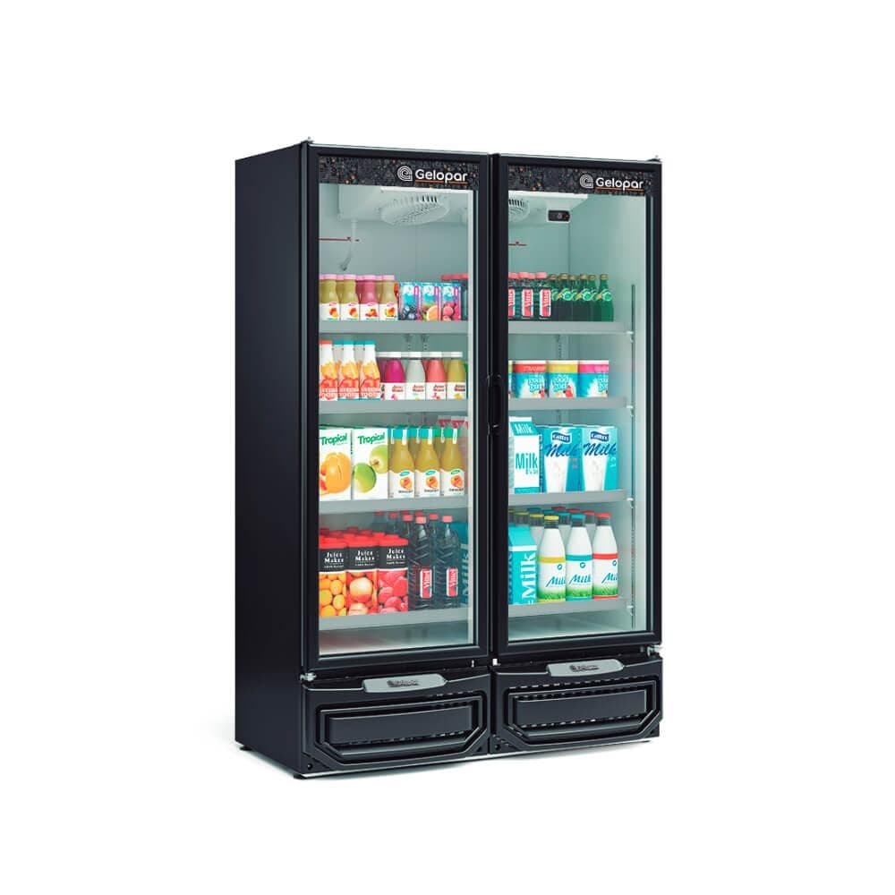 Refrigerador Vertical 2 Portas Gelopar 957L GCVR-950 Preto - 220V