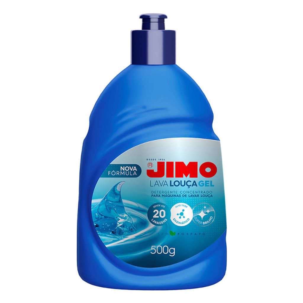 JIMO LAVA-LOUCA GEL 500G Detergente para Máquina de Lavar Louças
