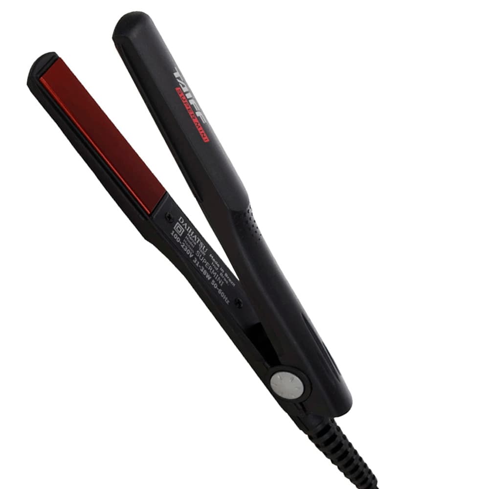 Chapinha de Cabelo, Prancha Alisadora, Super Mini, 200 ºC, Bivolt Preta Taiff