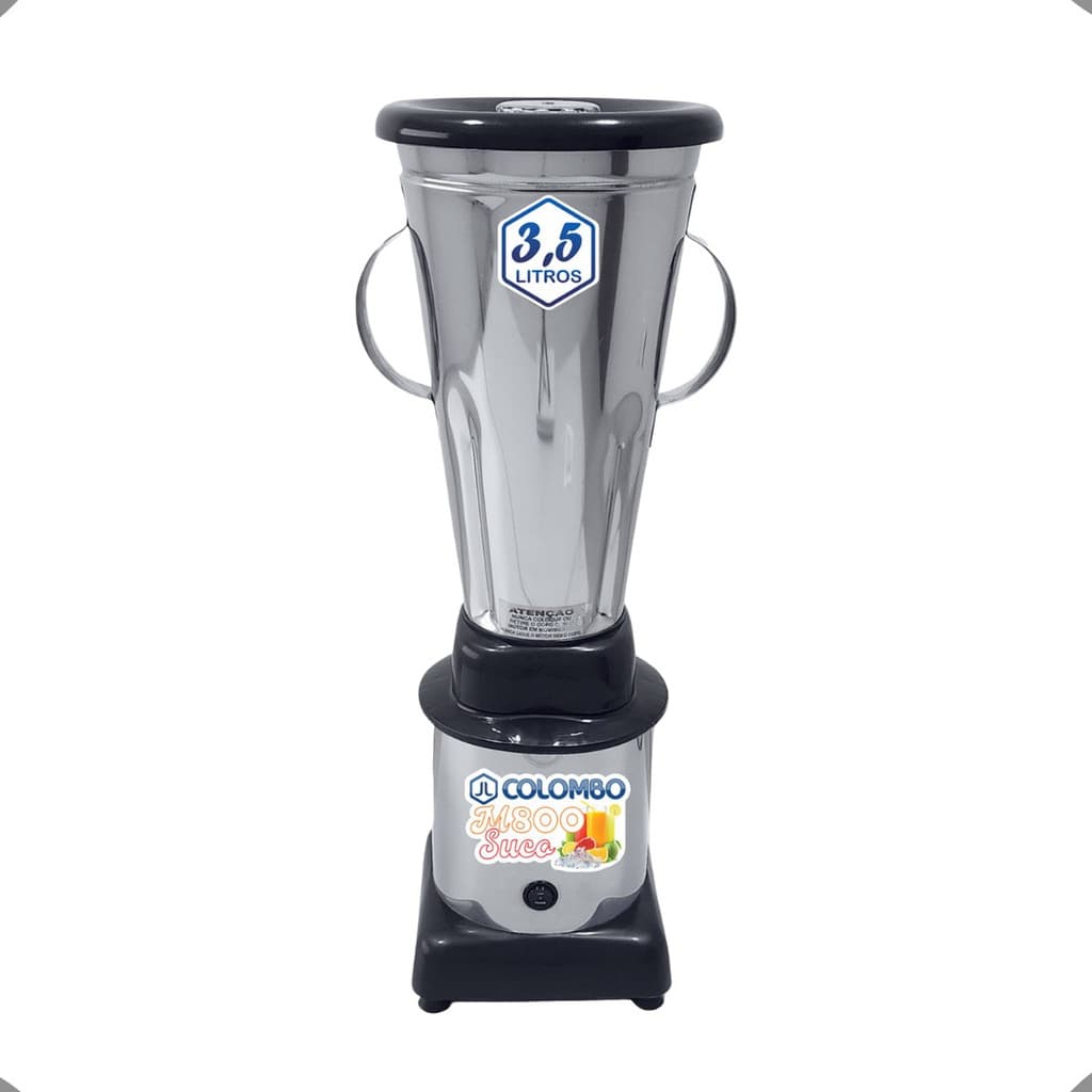 Liquidificador industrial 3,5 litros Colombo com jarra de aço inoxidável