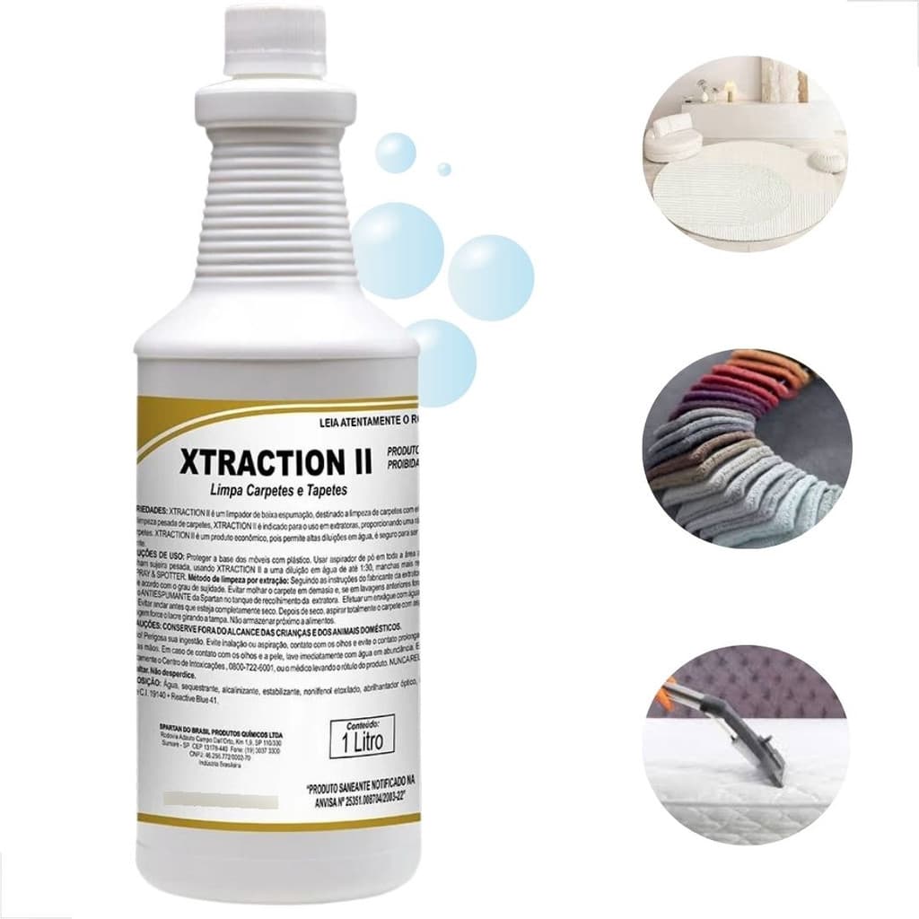 Xtraction Ii Limpador De Baixa Espumação Carpetes Estofados