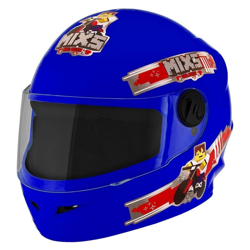 Capacete para Criança Infantil Start Blocks Selfie Fechado Integral Promocional Tamanho 54 Pronta Entrega Capacete seguro para Crianças Pro Tork Mixs R8 New Liberty Kids