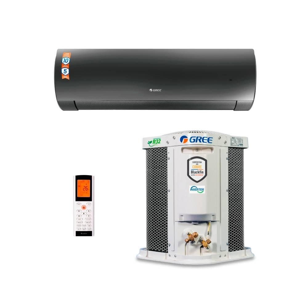 Ar Condicionado Split Inverter Hi Wall Gree G-Diamond 9000 BTUs Frio GWC09ACA-D6DNA1A - 220V com controle remoto