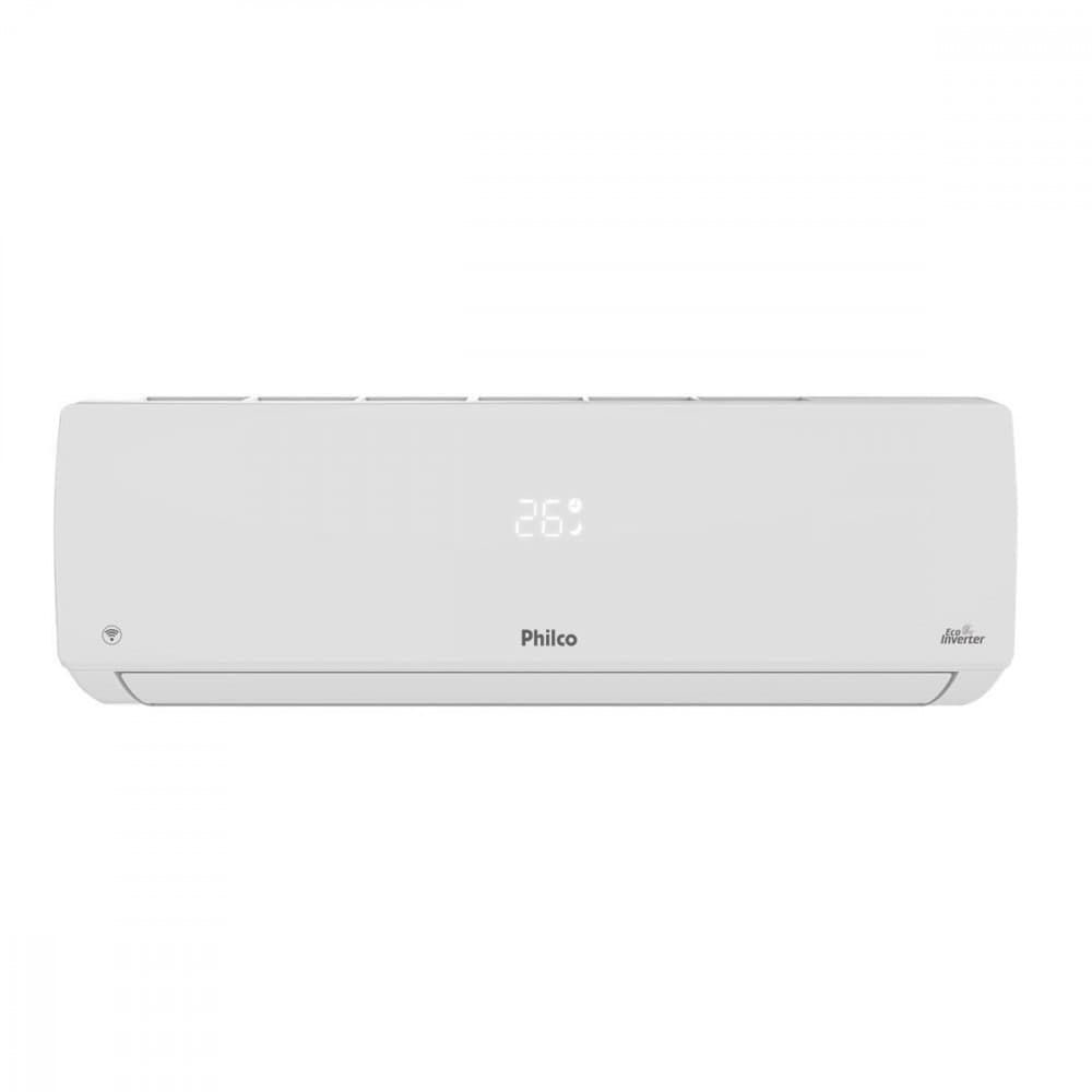 Ar-condicionado Philco Frio 30000BTU/h PAC30000IFM15 branco, moderno, com tela digital mostrando 26°C