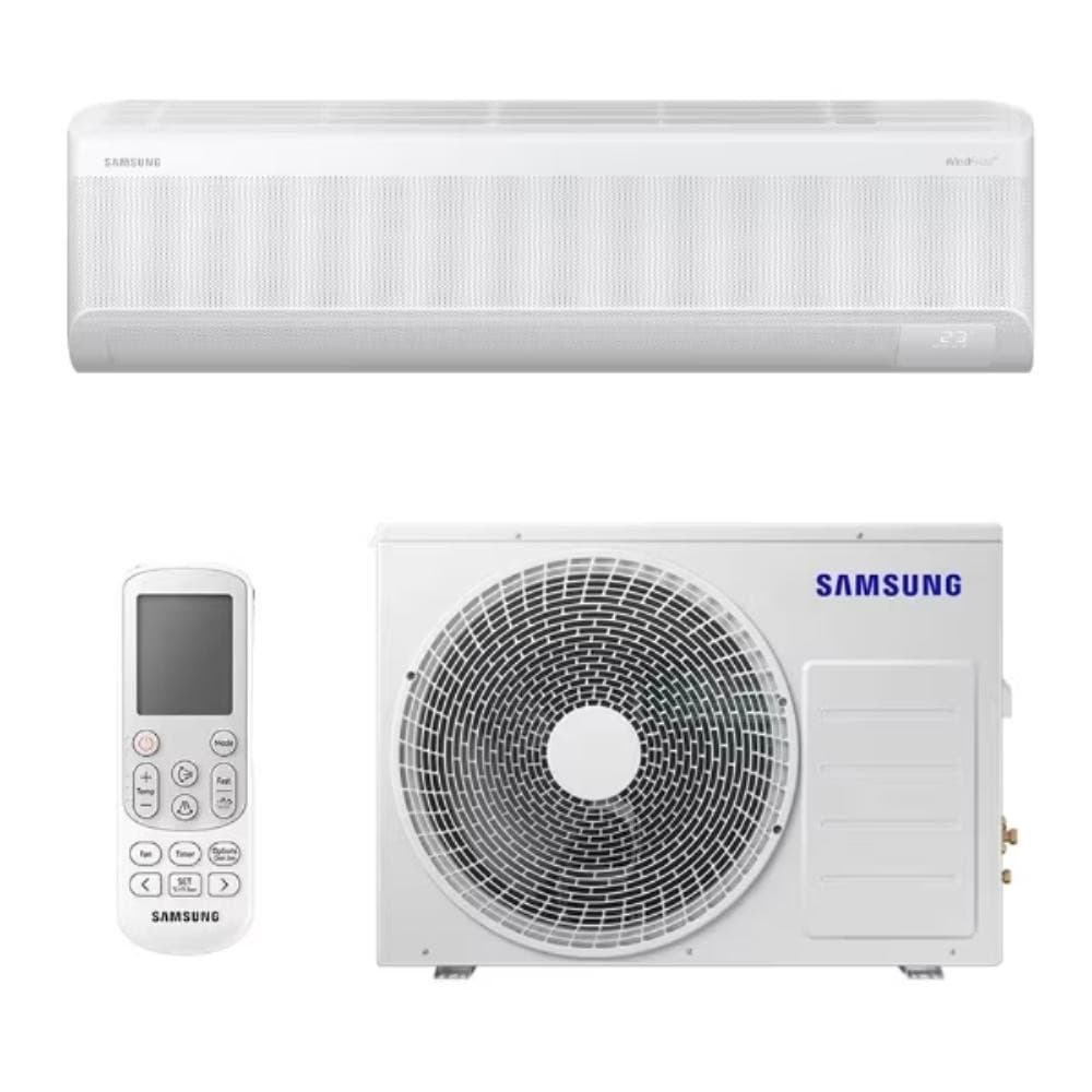 Ar Condicionado Split Inverter Samsung WindFree AI 18000 BTUs branco com controle remoto