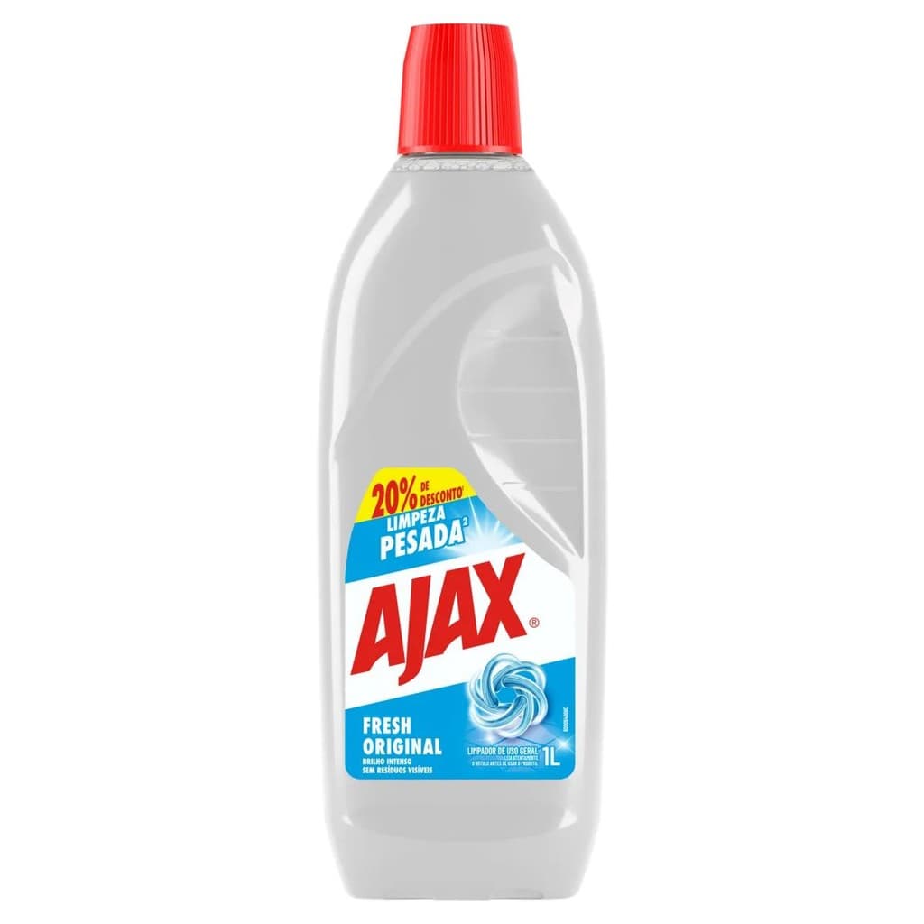 Limpador Perfumado Ajax Limpeza Pesada Fresh Original 1L