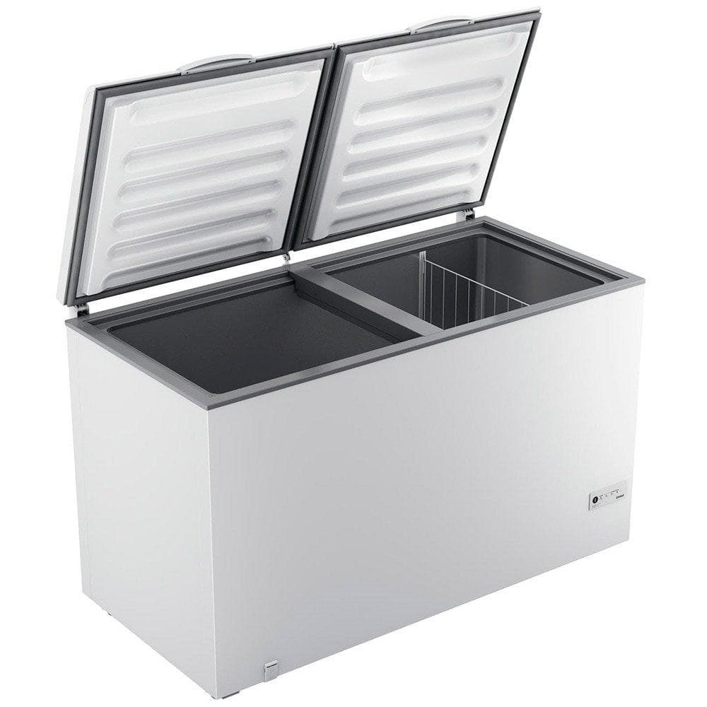 Freezer Horizontal Consul CHB53 Branco com Portas Abertas