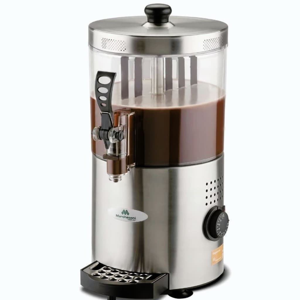 Chocolateira CO1302 Pá Giratória 3 Litros 220V Marchesoni em aço inoxidável com tampa e alça preta