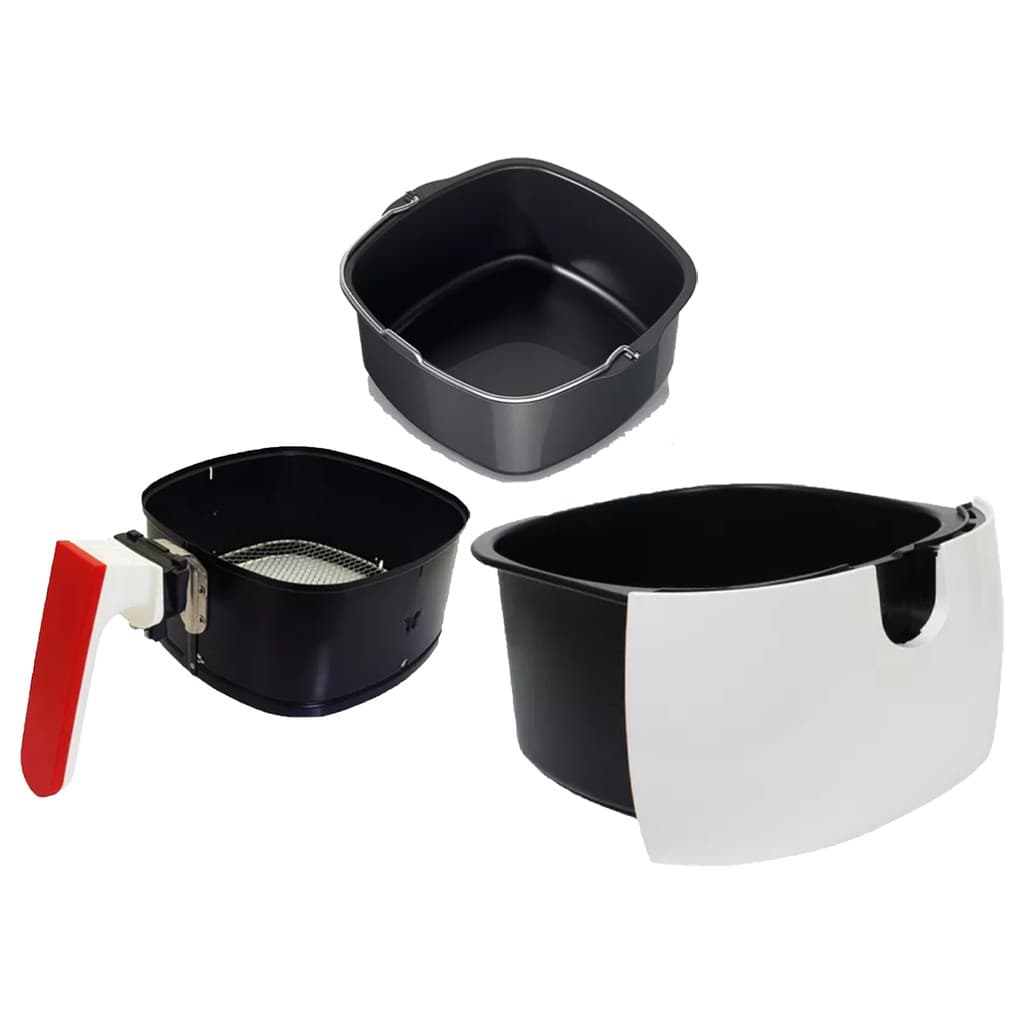 Panela C/ Cesta Vermelha e Forma P/ Fritadeira Philips Walita