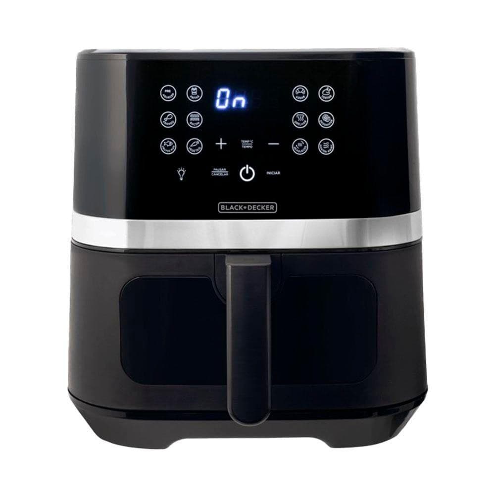 Fritadeira Air Fryer Black Decker 7L AFDLG Preta e Inox 220V