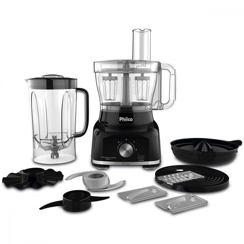 Multiprocessador Philco 2 Velocidades 1400w Preto 220v