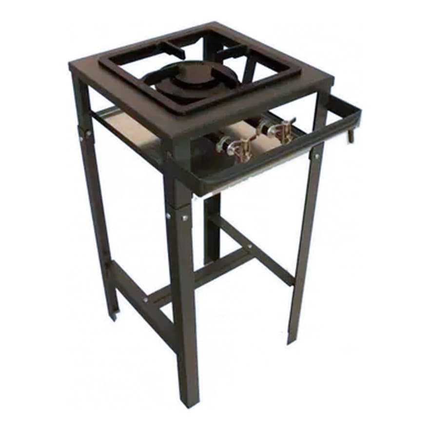 Fogão Industrial 1 Boca Baixa Pressão Queimador Duplo